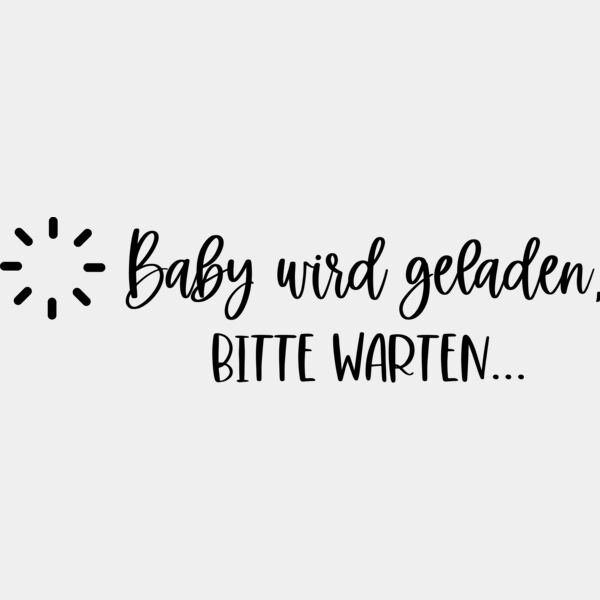 Baby wird geladen  Miniaturansicht