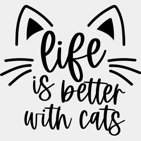 life is better with cats  Miniaturansicht