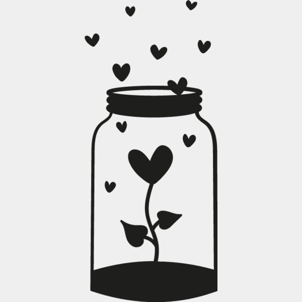 Glas mit Herzen  Miniaturansicht