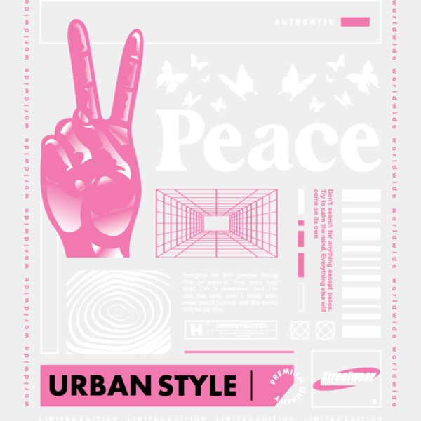 Peace pink Miniaturansicht