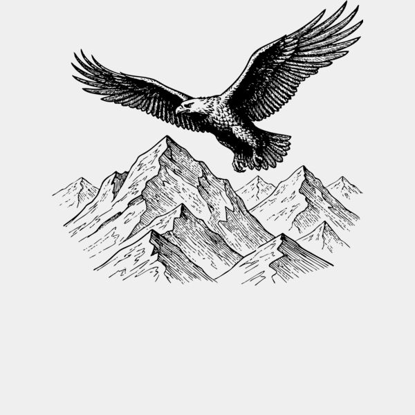 Adler über den Alpen Miniaturansicht